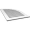 Ekena Millwork Quarter Round Top Right Surface Mount PVC Gable Vent w/ 3-1/2"W x 1"P Standard Frame, 24"W x 38"H GVPQR24X3801SF - alternate 2